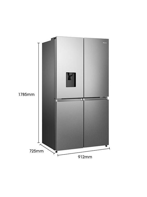 Hisense RQ758N4SWSE Pureflat 90cm Cross Door, American Fridge Freezer - Stainless Steel - Image 6